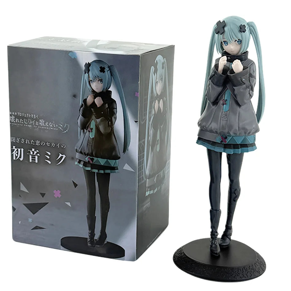 Hatsune Miku – Figurine Closed Window Sekai – Style sombre