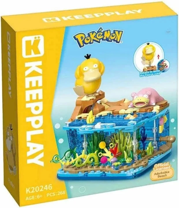 Pokémon Psykokwak & Ramoloss – Aquarium Keeppley K20246 | 268 pièces