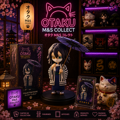 New Anime Figure Demon Slayer Figures Kimetsu No Yaiba Doll Plum Rain Series Blind Box Figurine Warrior Action Figure Model Toys