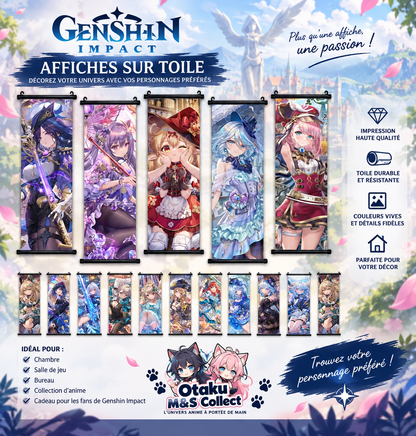 Genshin Impact – Affiche Anime sur Toile | Otaku M&S Collect