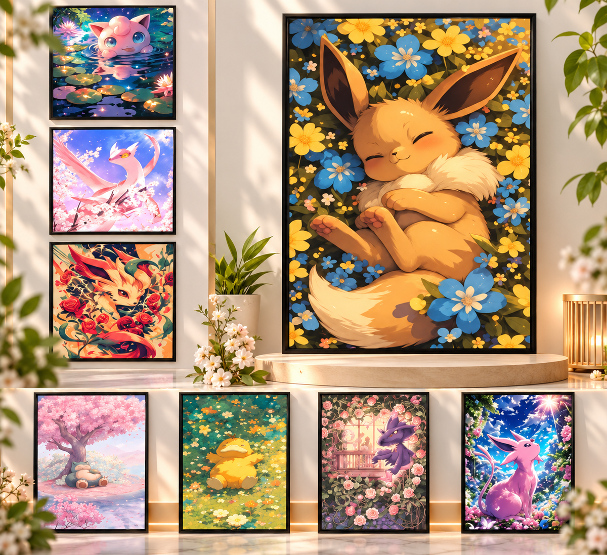 Affiches Pokémon sur toile – Plusieurs personnages et formats