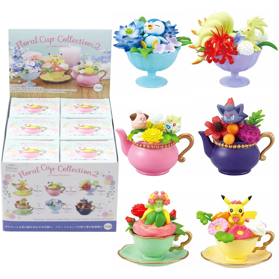 Pokémon – Floral Cup Collection 2 | Figurines florales – 6 modèles