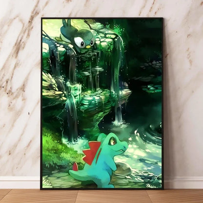 Affiche sur toile Pokémon – Évoli, Évolutions & autres Pokémon