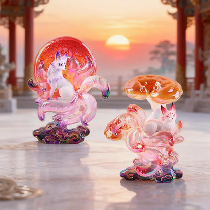 Renard à Neuf Queues – Figurines Mystères Kitsune | Collection Fantastique