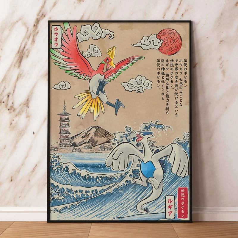 Affiche sur toile Pokémon – Évoli, Évolutions & autres Pokémon