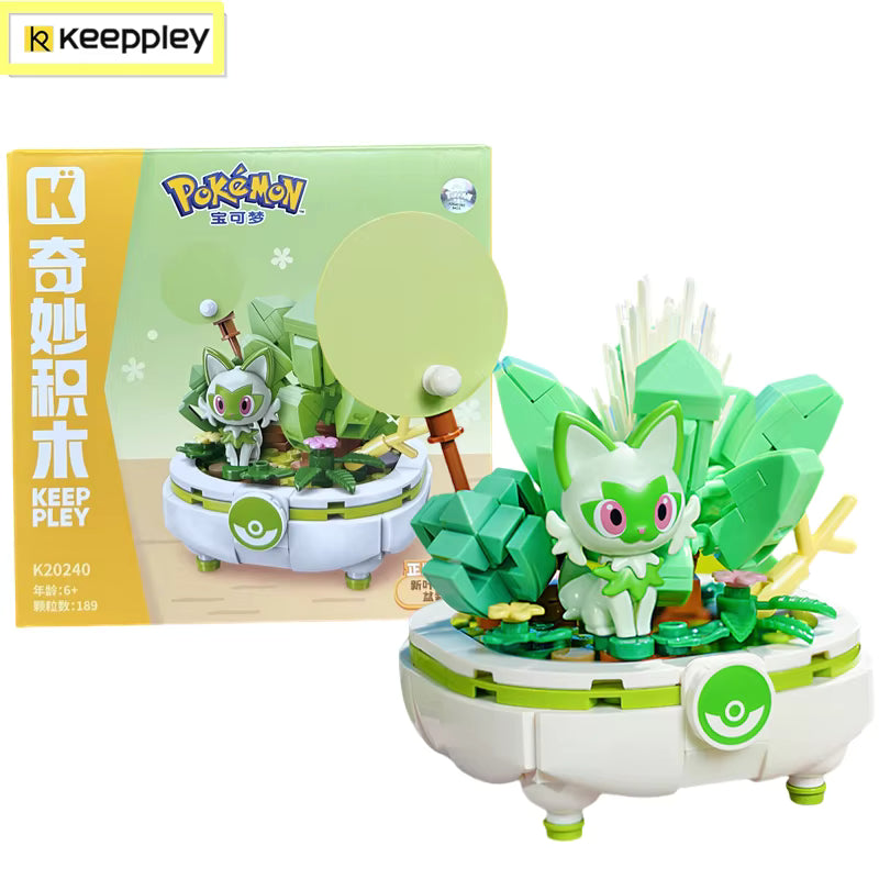 Pokémon Poussacha (Sprigatito) Bonsaï – Keeppley Original K20240 | 189 pièces