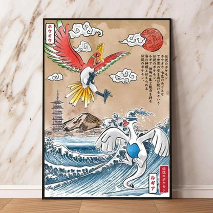 Affiche sur toile Pokémon – Évoli, Évolutions & autres Pokémon