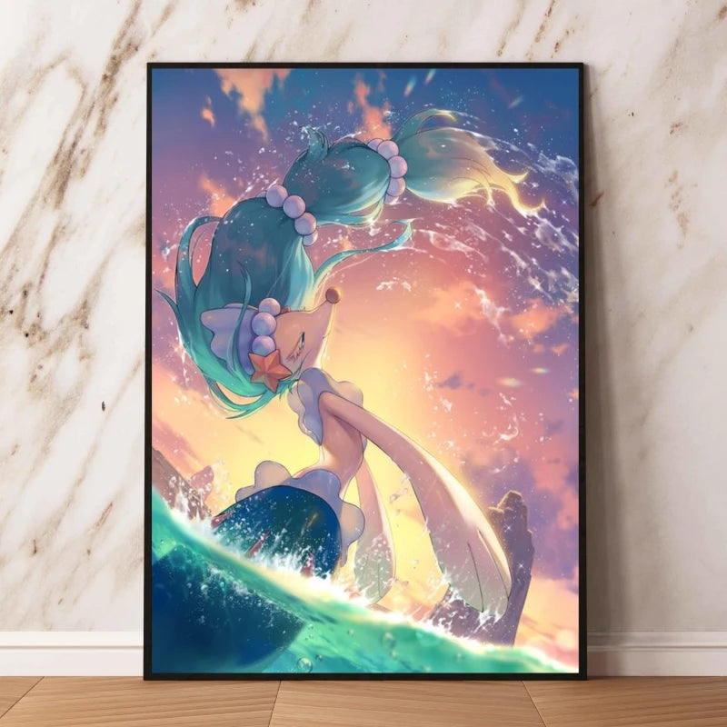 Affiche sur toile Pokémon – Évoli, Évolutions & autres Pokémon