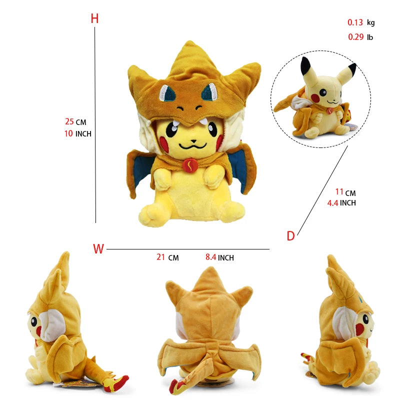 Pokémon – Peluche Pikachu déguisé – 13 variantes à collectionner