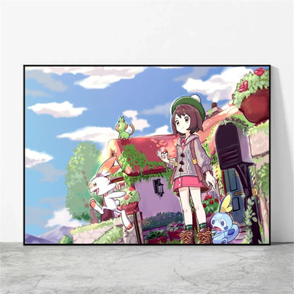 Affiche sur toile Pokémon – Évoli, Évolutions & autres Pokémon