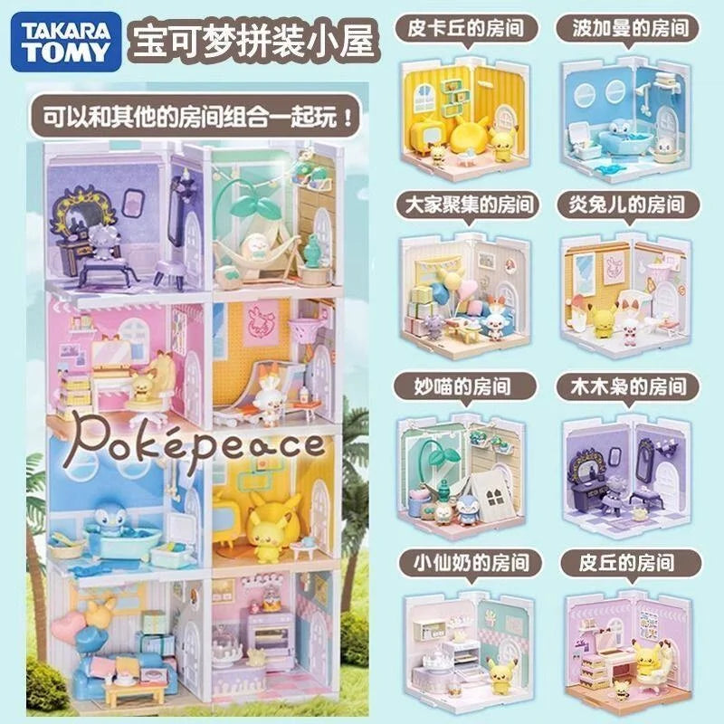 Coffret Figurines Pokémon Takara Tomy – Collection Pokepeace House
