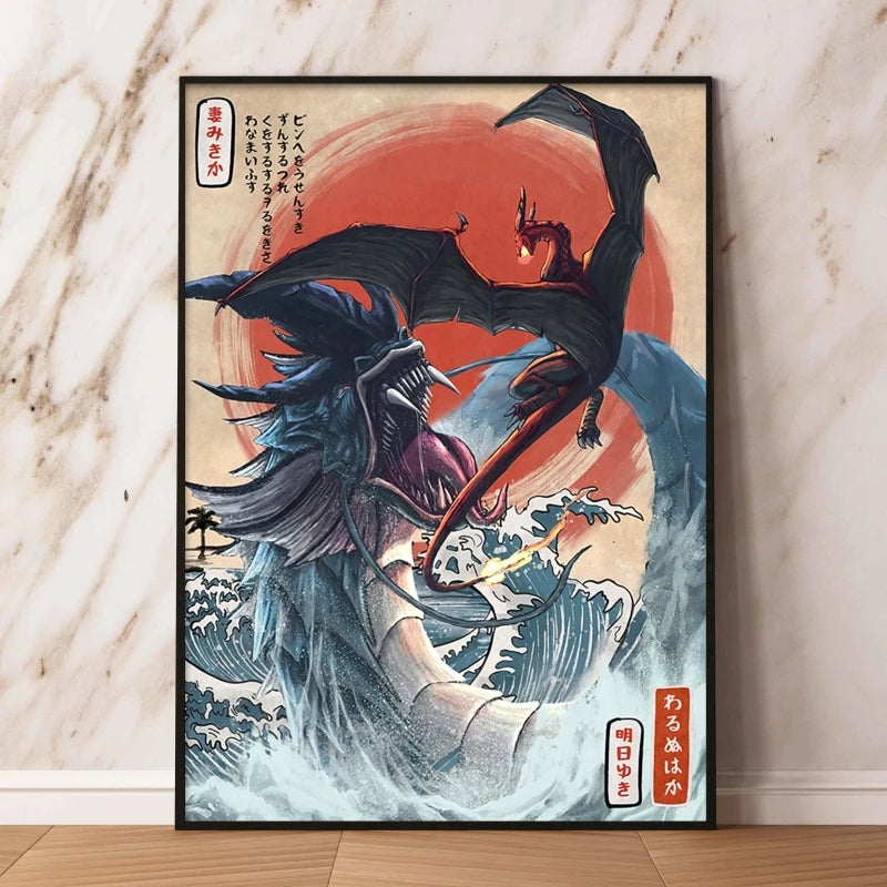 Affiche sur toile Pokémon – Évoli, Évolutions & autres Pokémon