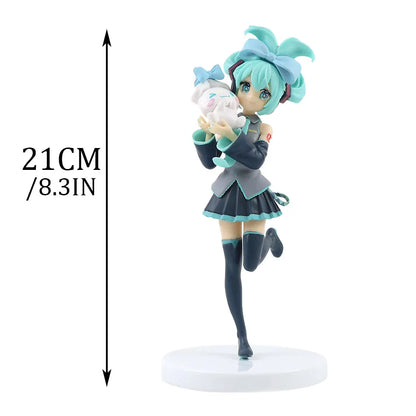 Hatsune Miku × Cinnamoroll – Figurine Kawaii
