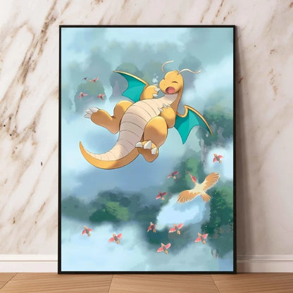 Affiche sur toile Pokémon – Évoli, Évolutions & autres Pokémon