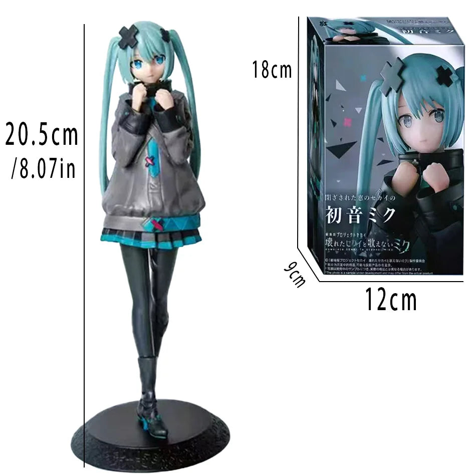 Hatsune Miku – Figurine Closed Window Sekai – Style sombre