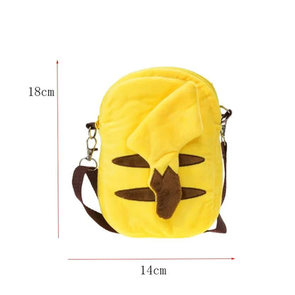 Gengar Mimikyu Snorlax Rowlet Lucario Charmander Plush Backpack Pokemon Anime Shoulder Bag Doll Toys