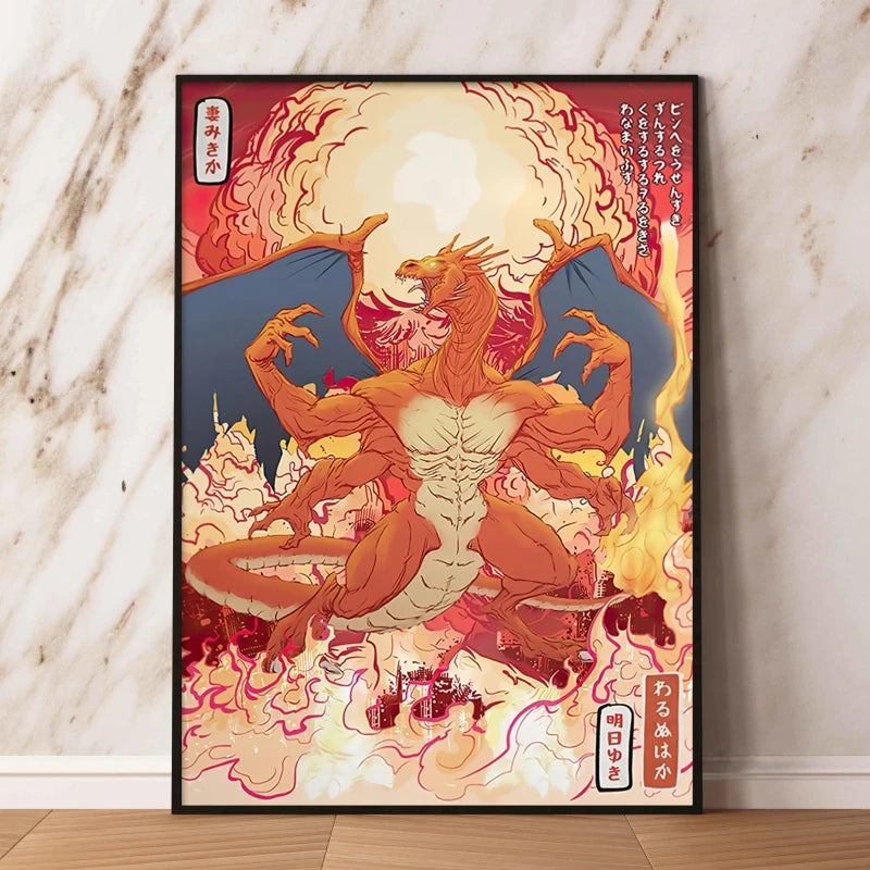 Affiche sur toile Pokémon – Évoli, Évolutions & autres Pokémon