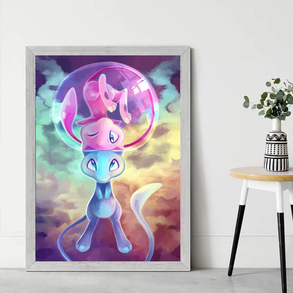 Affiche sur toile Pokémon – Évoli, Évolutions & autres Pokémon