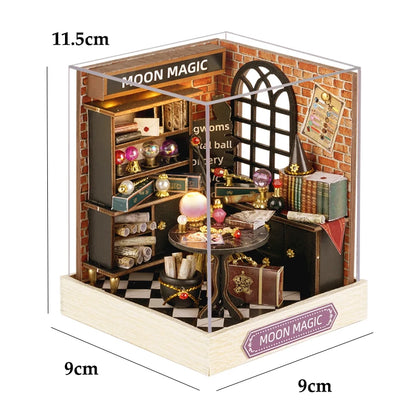 🏠 Kit de Maison de Poupée Miniature en Bois – Fait Main, DIY