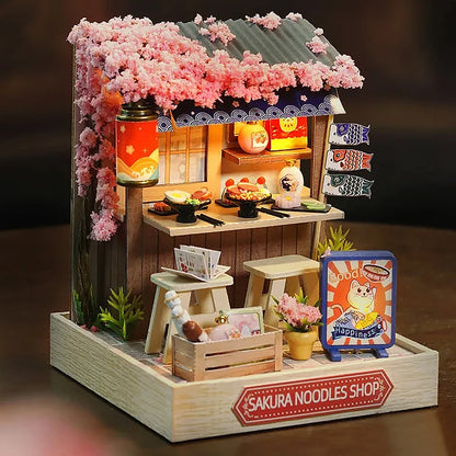 🏠 Kit de Maison de Poupée Miniature en Bois – Fait Main, DIY