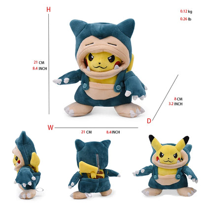 Pokémon – Peluche Pikachu déguisé – 13 variantes à collectionner