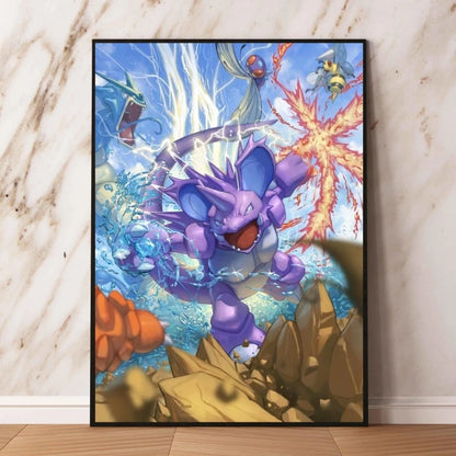 Affiche sur toile Pokémon – Évoli, Évolutions & autres Pokémon