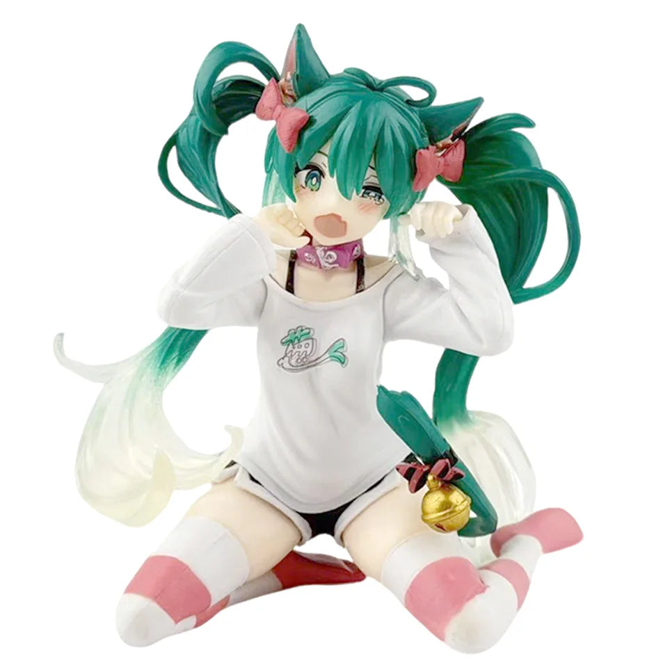 Hatsune Miku – Figurine Neko Cat Girl – Tenue blanche