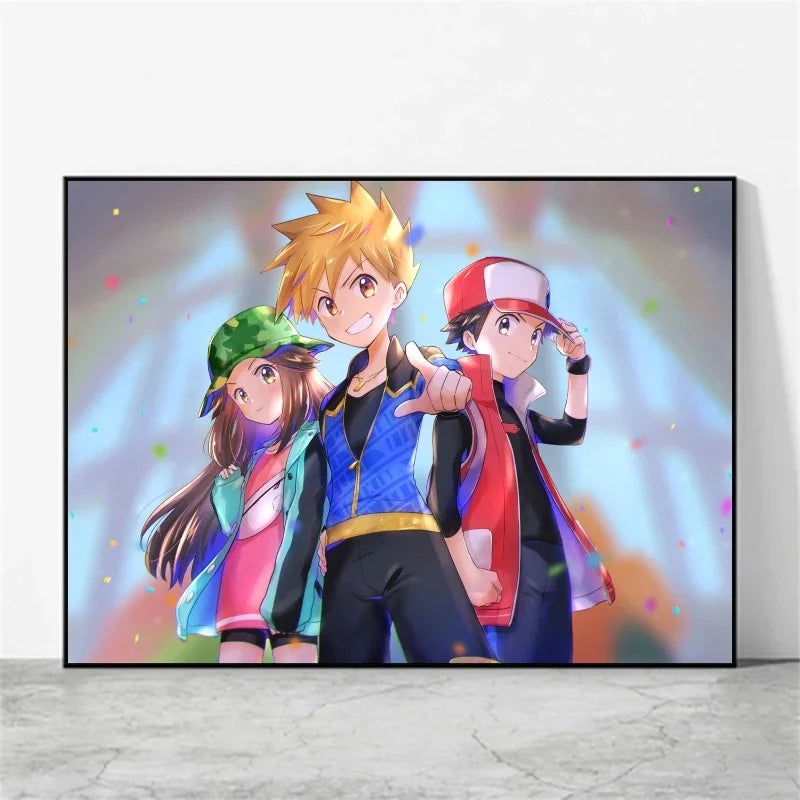 Affiche sur toile Pokémon – Évoli, Évolutions & autres Pokémon