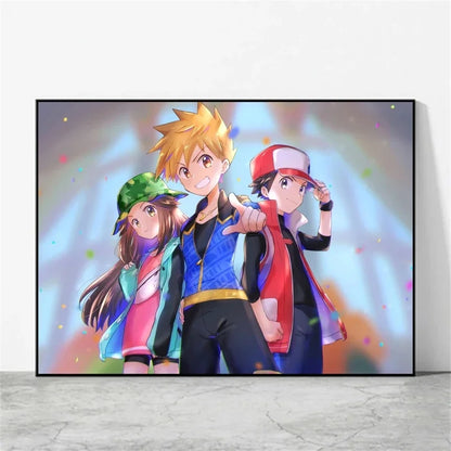 Affiche sur toile Pokémon – Évoli, Évolutions & autres Pokémon