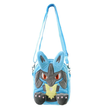 Gengar Mimikyu Snorlax Rowlet Lucario Charmander Plush Backpack Pokemon Anime Shoulder Bag Doll Toys