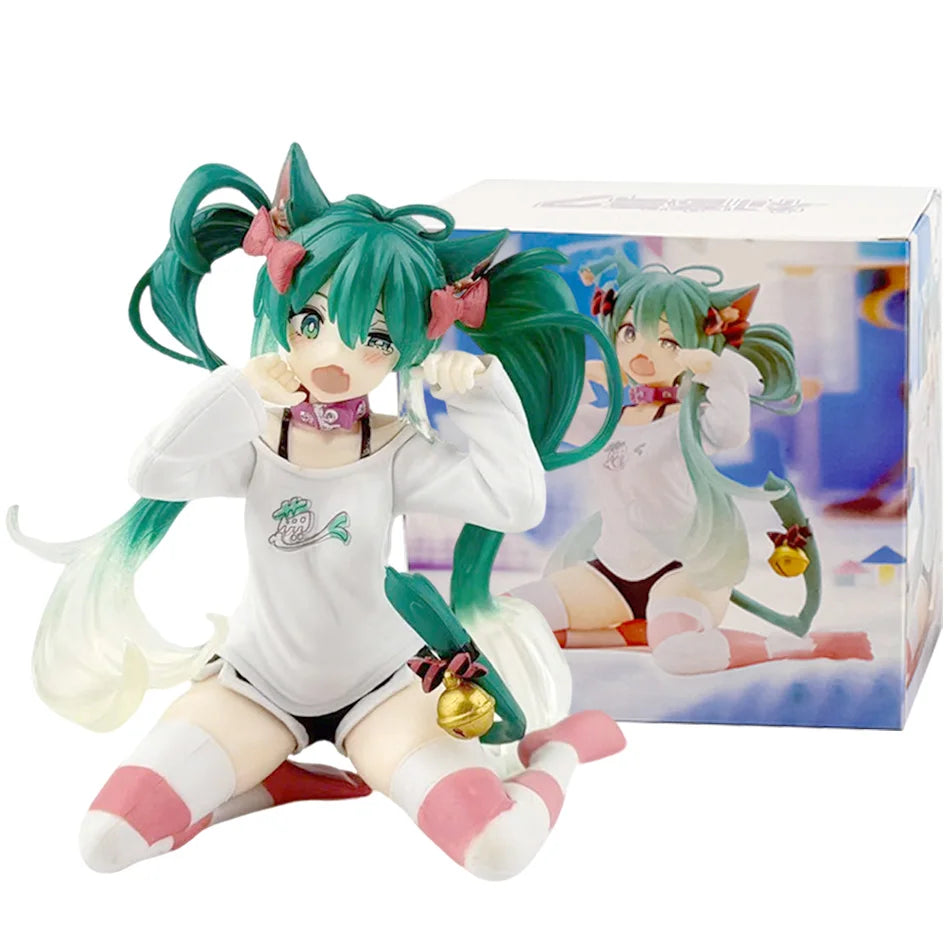 Hatsune Miku – Figurine Neko Cat Girl – Tenue blanche