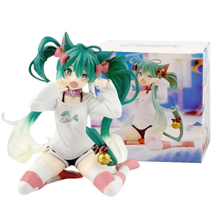 Hatsune Miku – Figurine Neko Cat Girl – Tenue blanche