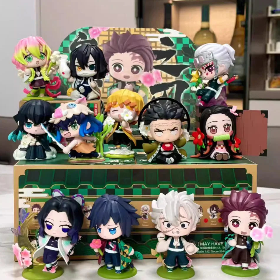 🗡️ Coffret de 12 Figurines Style Demon Slayer (Produit fan-made)