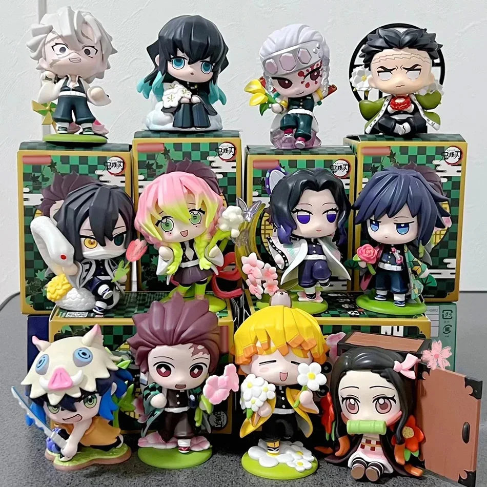 🗡️ Coffret de 12 Figurines Style Demon Slayer (Produit fan-made)