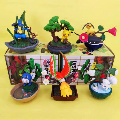 Pokémon – Figurines Décor Japonais & Bonsaï | 6 modèles à collectionner