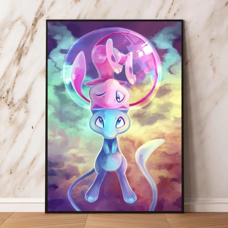 Affiche sur toile Pokémon – Évoli, Évolutions & autres Pokémon