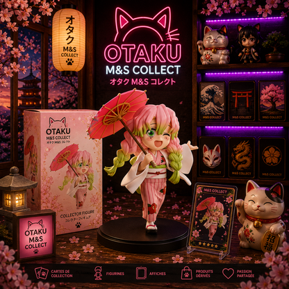New Anime Figure Demon Slayer Figures Kimetsu No Yaiba Doll Plum Rain Series Blind Box Figurine Warrior Action Figure Model Toys