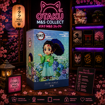 New Anime Figure Demon Slayer Figures Kimetsu No Yaiba Doll Plum Rain Series Blind Box Figurine Warrior Action Figure Model Toys