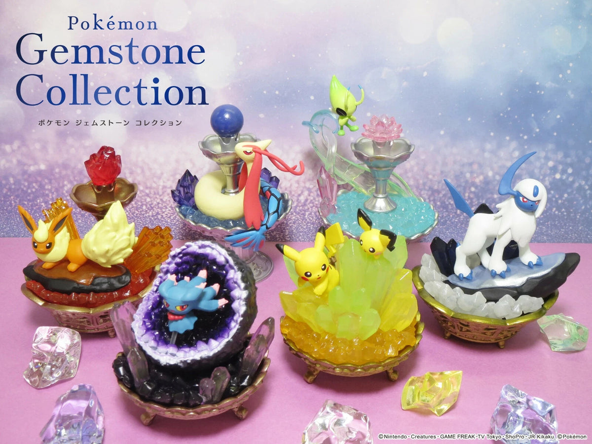 Pokémon – Gemstone Collection | Figurines Cristal & Pierres Précieuses – 6 modèles